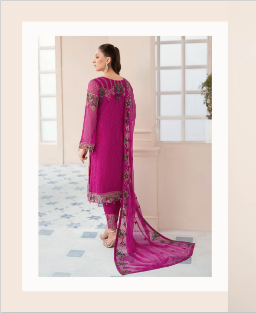 Rangoon by Ramsha unstitched Embroidered Chiffon Luxury - D 912