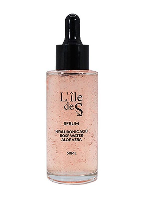 L'ile De S Hyaluronic Acid Serum with Rose Water and Aloe Vera, 50ml